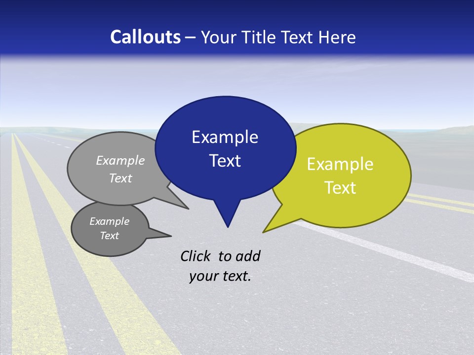 Lane Long Driving PowerPoint Template