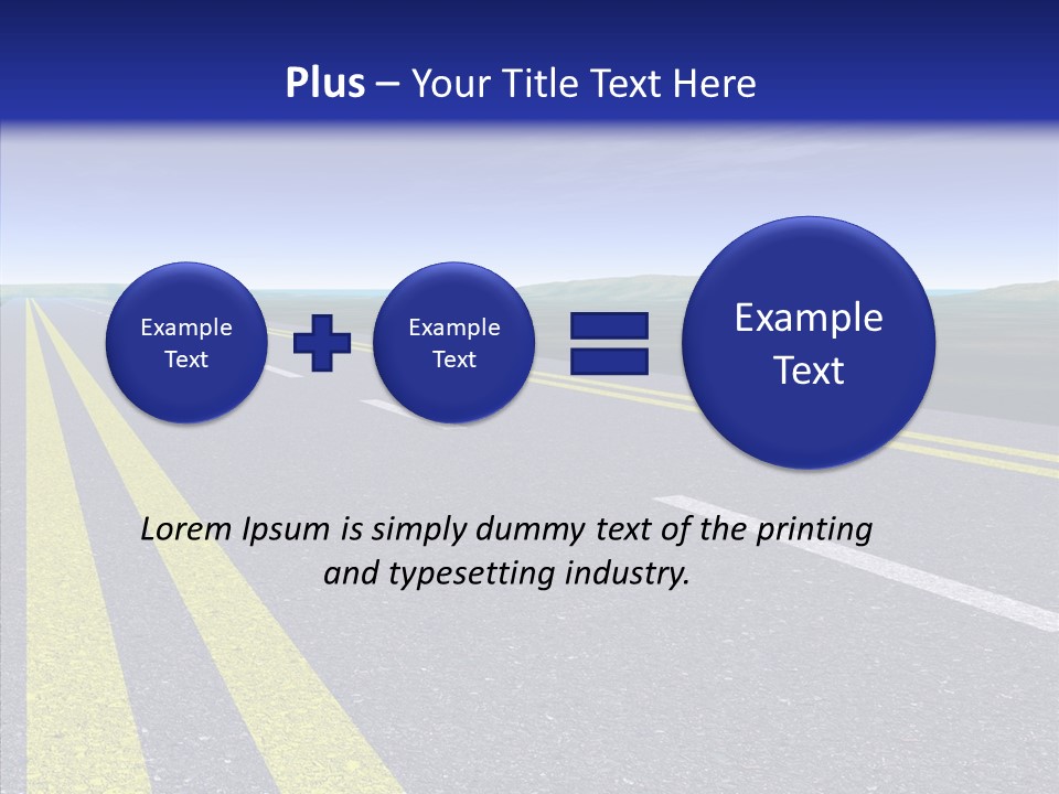 Lane Long Driving PowerPoint Template