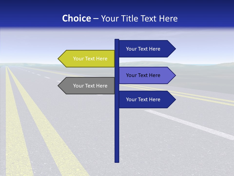 Lane Long Driving PowerPoint Template