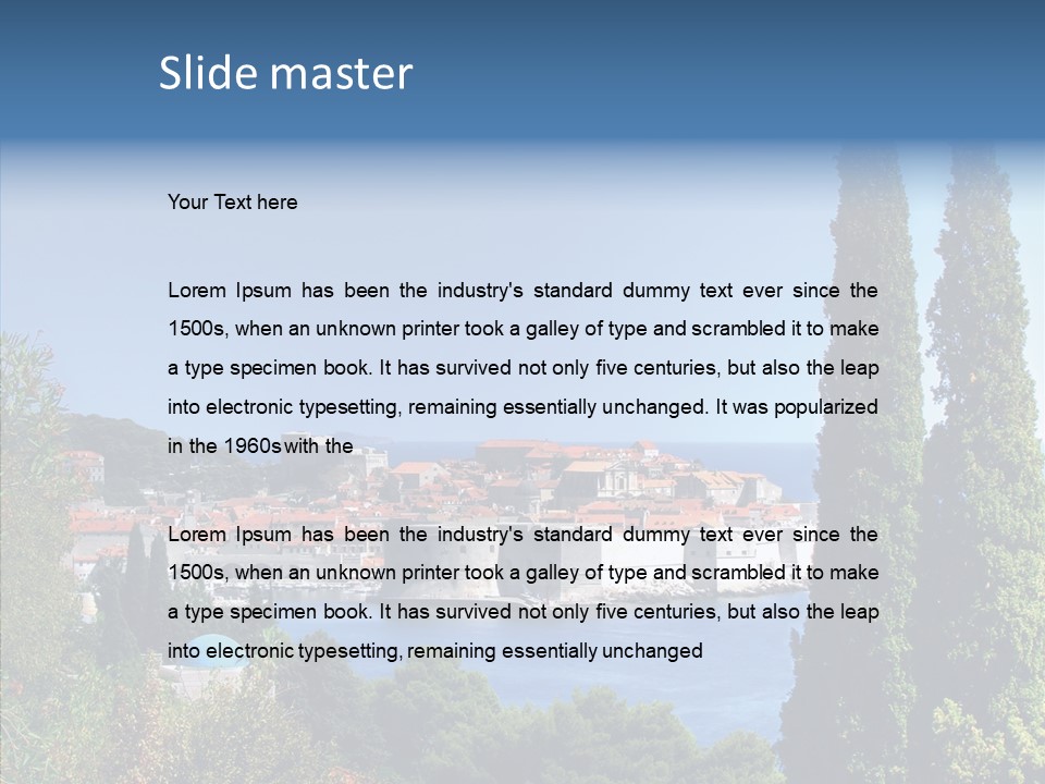 Medieval Dalmatian Adriatic PowerPoint Template