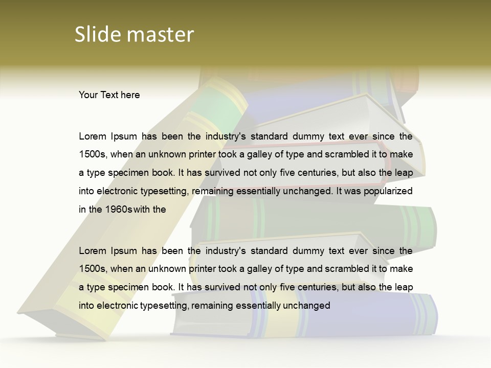 College Isolated Data PowerPoint Template