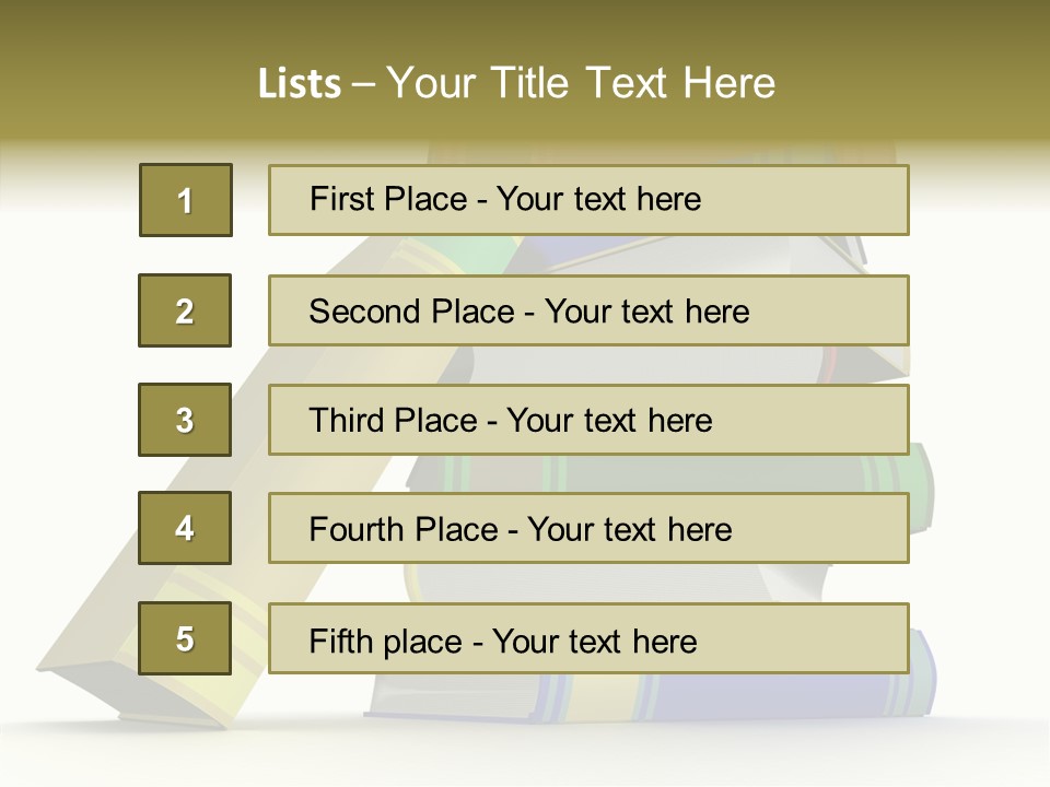 College Isolated Data PowerPoint Template