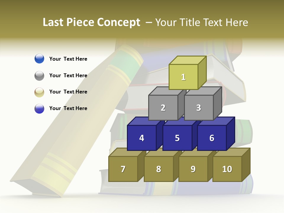 College Isolated Data PowerPoint Template