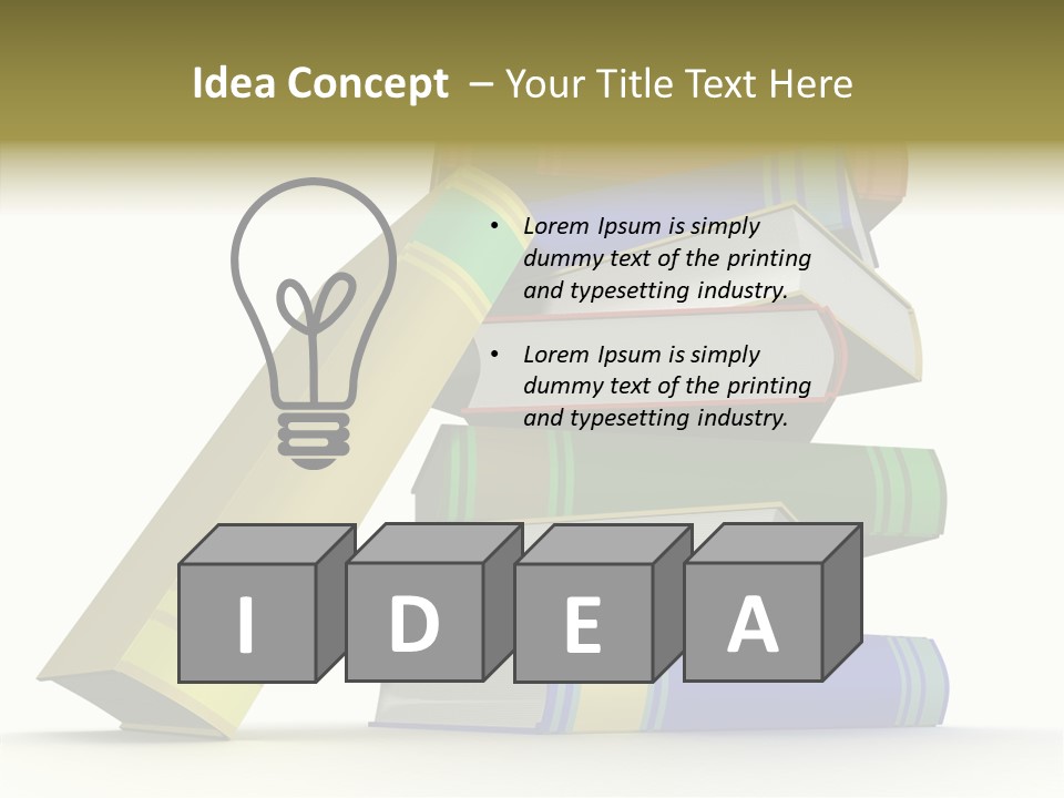 College Isolated Data PowerPoint Template