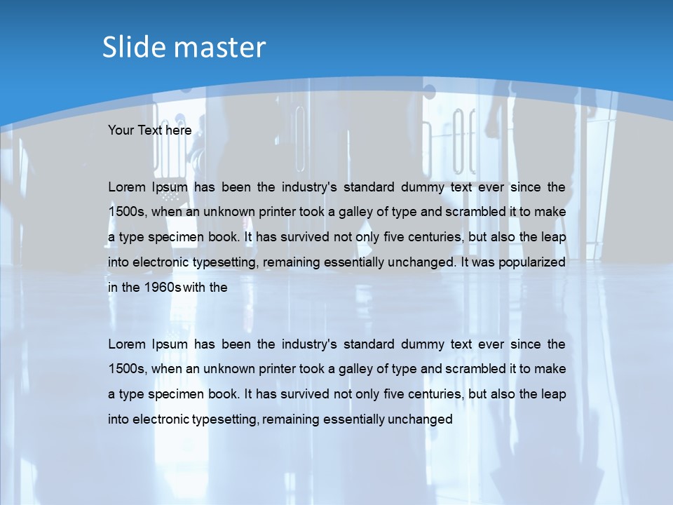 Entrance Tint Business PowerPoint Template