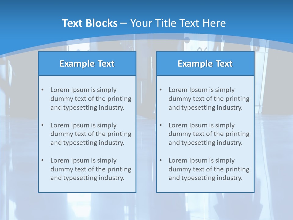 Entrance Tint Business PowerPoint Template