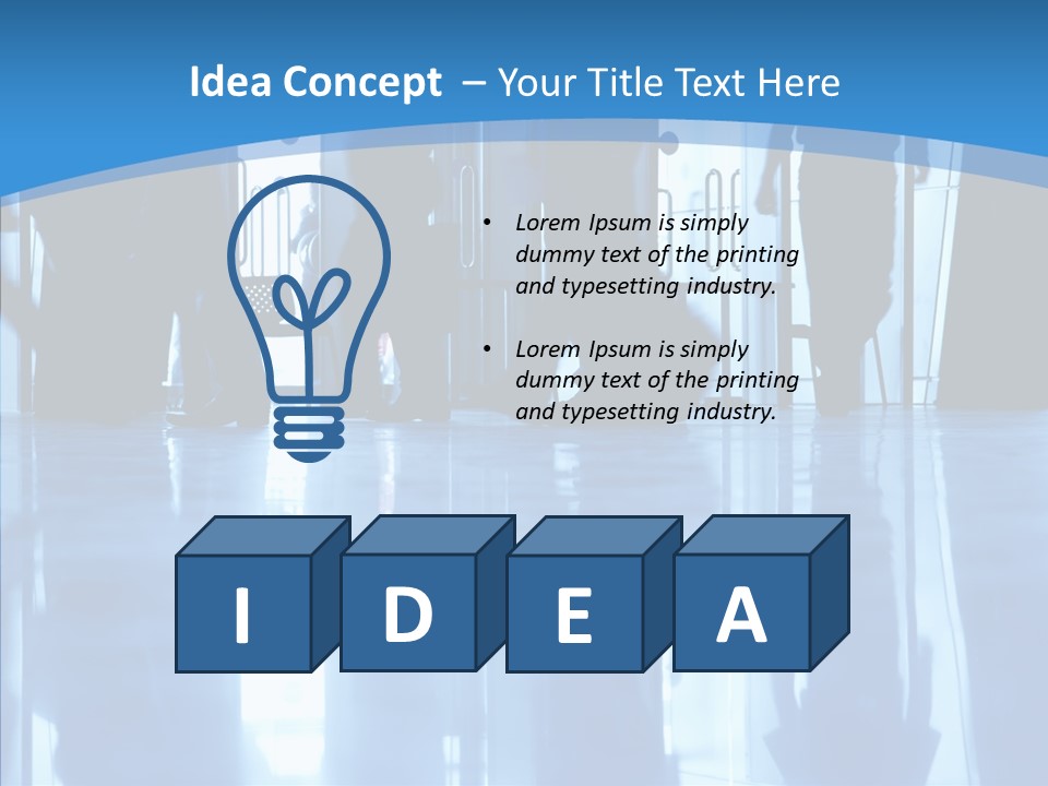 Entrance Tint Business PowerPoint Template