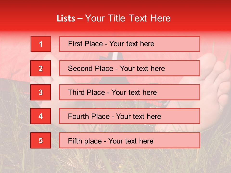 Weekend Leg Camp PowerPoint Template