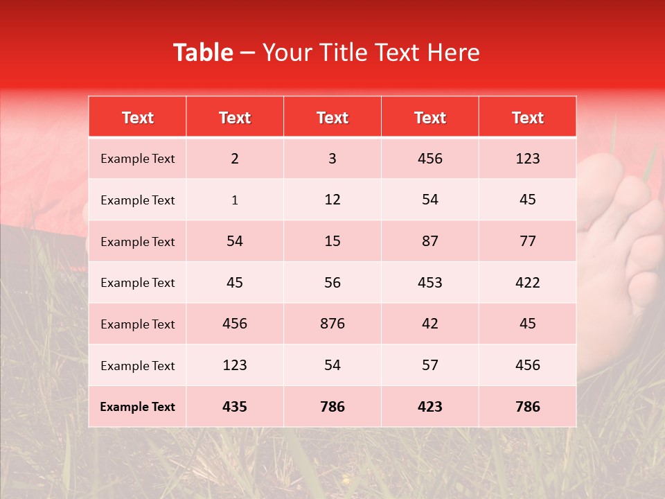 Weekend Leg Camp PowerPoint Template