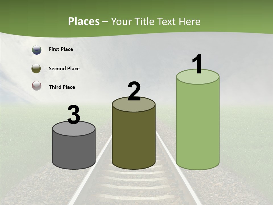 Path Sunset Transport PowerPoint Template