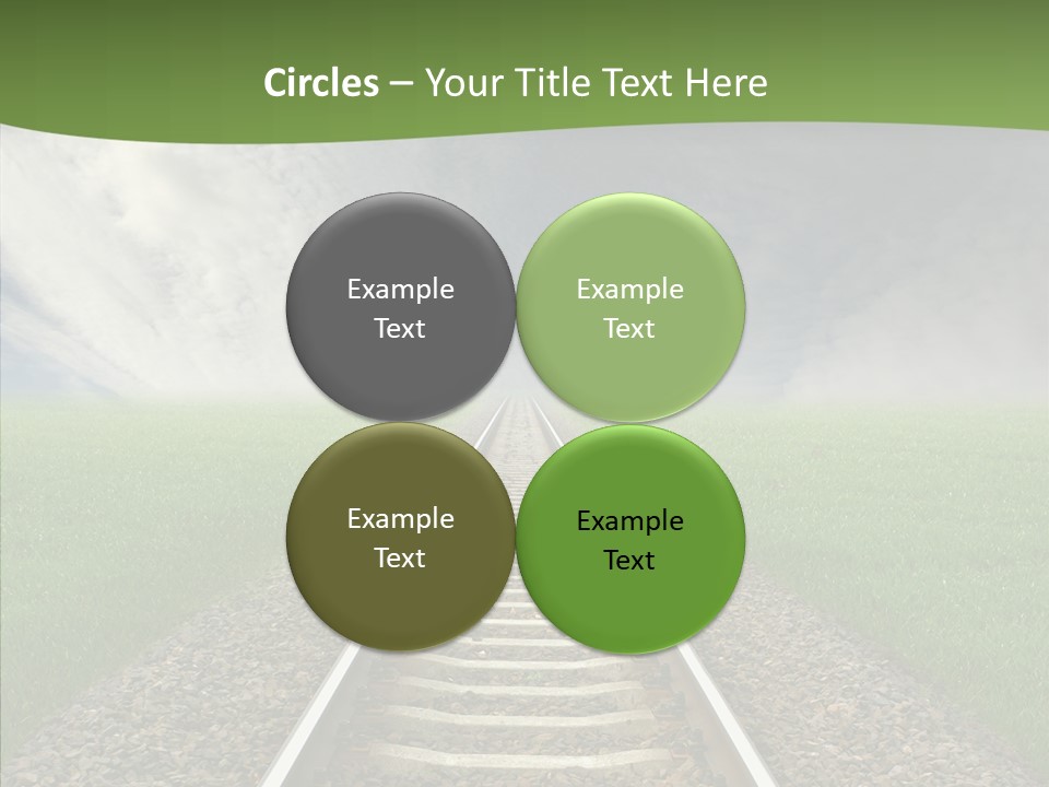 Path Sunset Transport PowerPoint Template