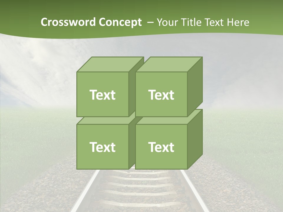 Path Sunset Transport PowerPoint Template