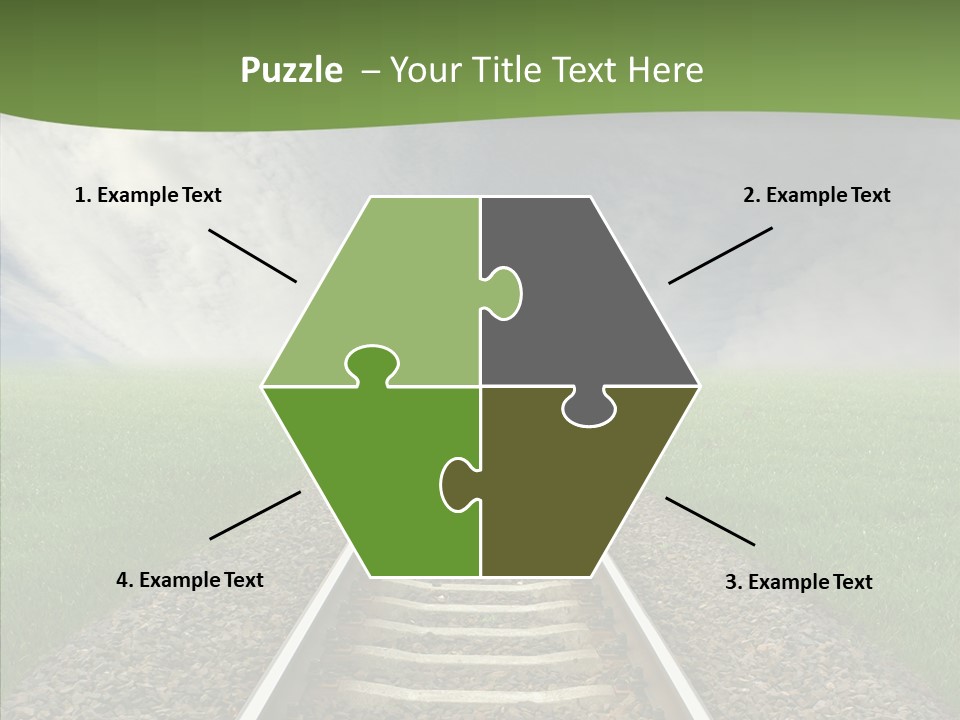 Path Sunset Transport PowerPoint Template