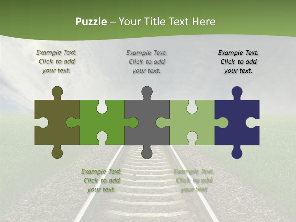 Path Sunset Transport PowerPoint Template