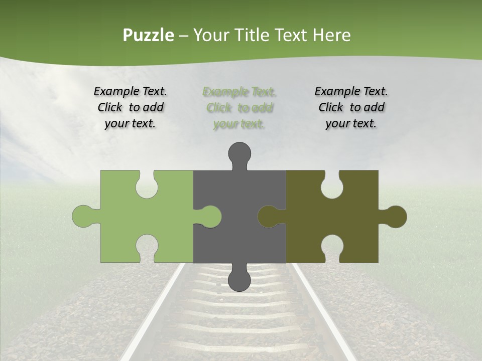 Path Sunset Transport PowerPoint Template