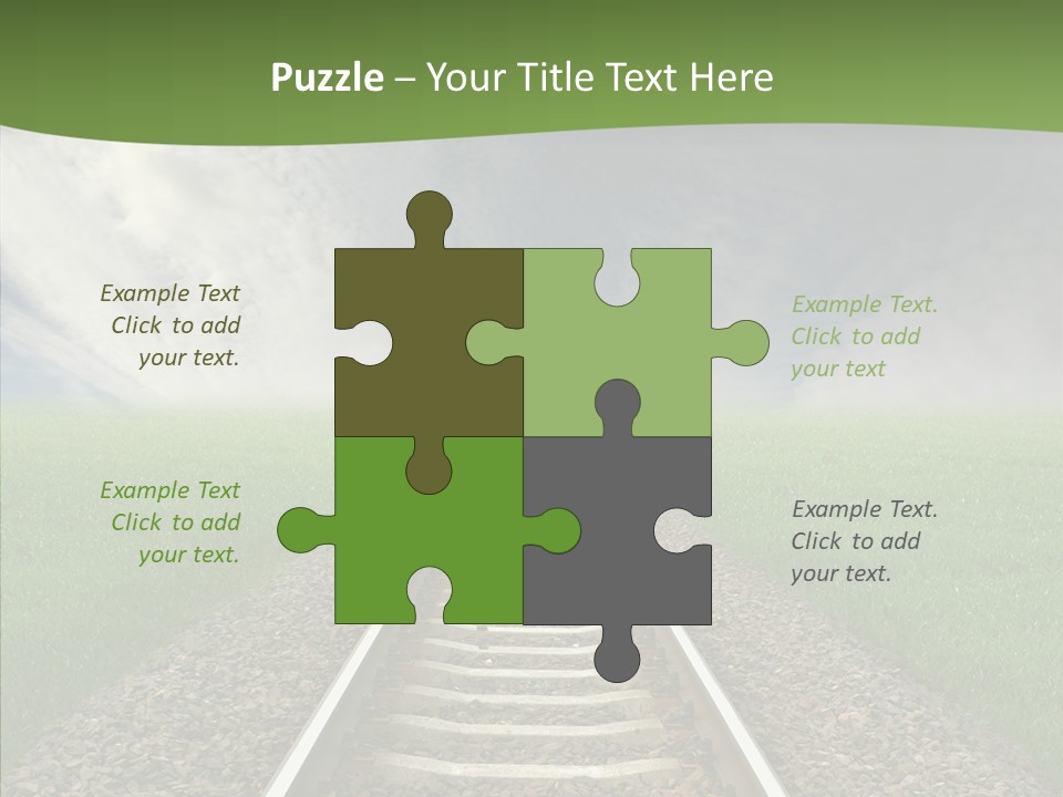 Path Sunset Transport PowerPoint Template