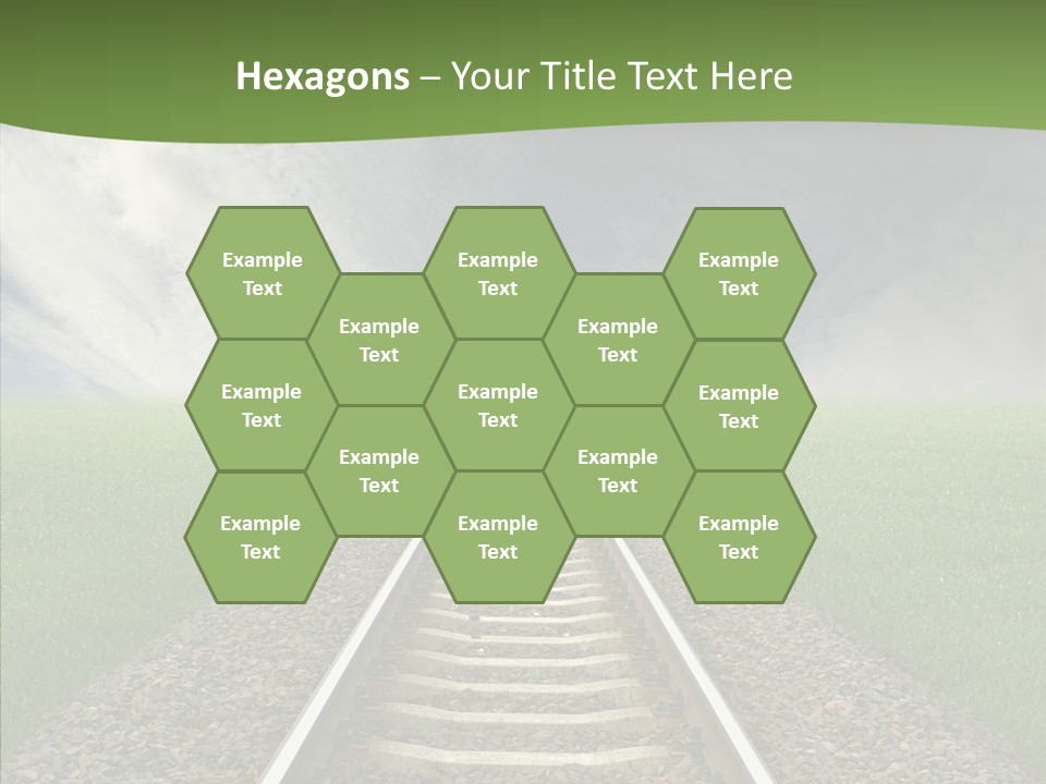 Path Sunset Transport PowerPoint Template