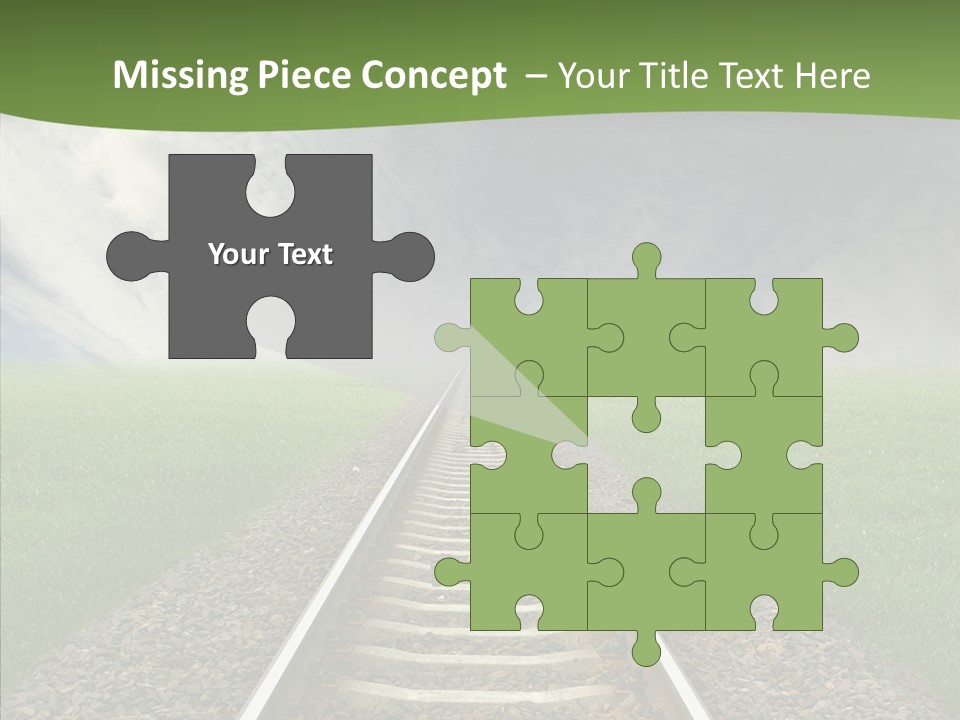 Path Sunset Transport PowerPoint Template