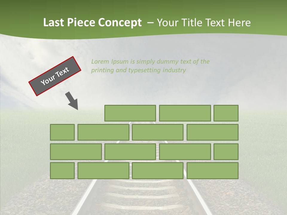 Path Sunset Transport PowerPoint Template