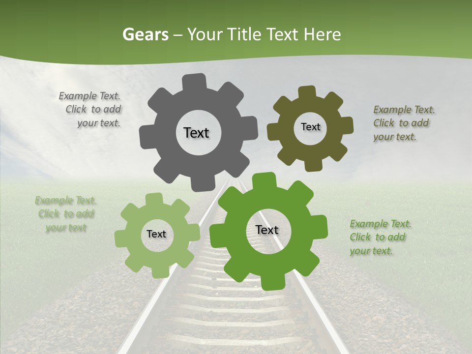 Path Sunset Transport PowerPoint Template