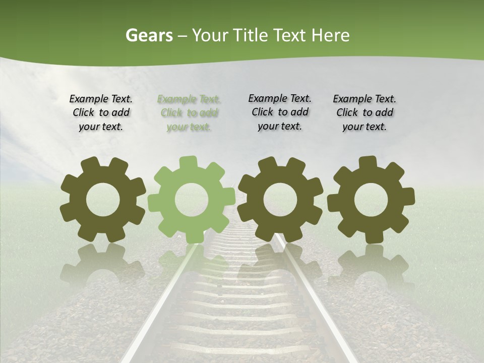 Path Sunset Transport PowerPoint Template