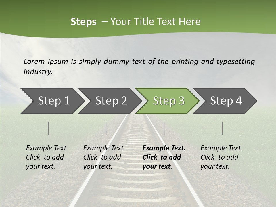 Path Sunset Transport PowerPoint Template