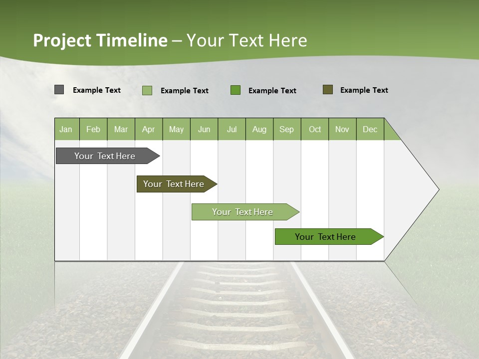 Path Sunset Transport PowerPoint Template