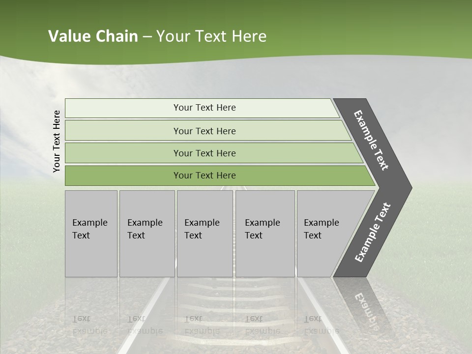 Path Sunset Transport PowerPoint Template