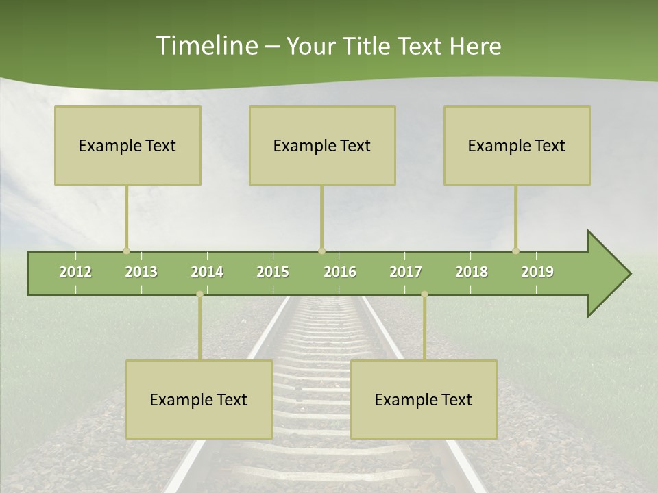 Path Sunset Transport PowerPoint Template