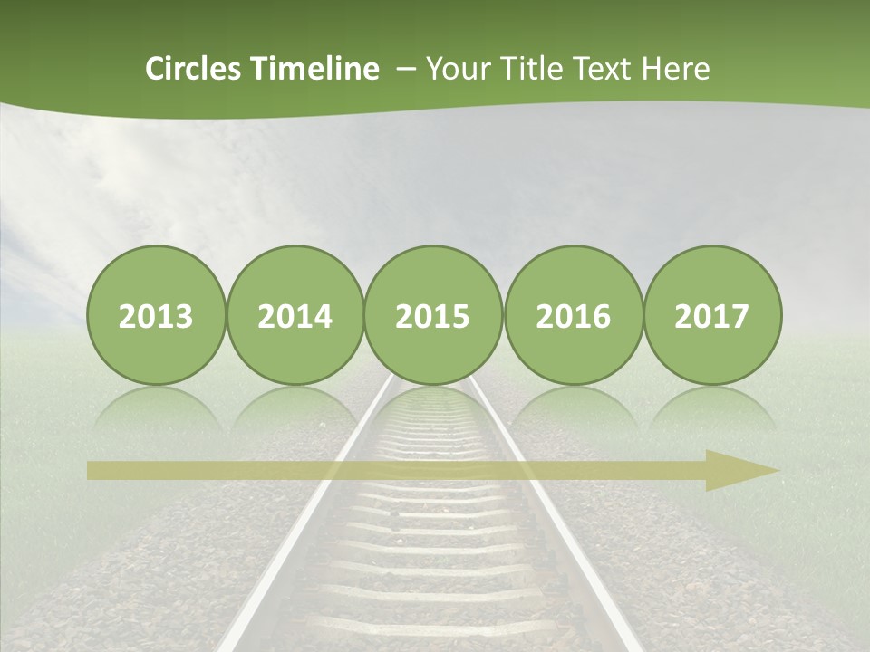 Path Sunset Transport PowerPoint Template