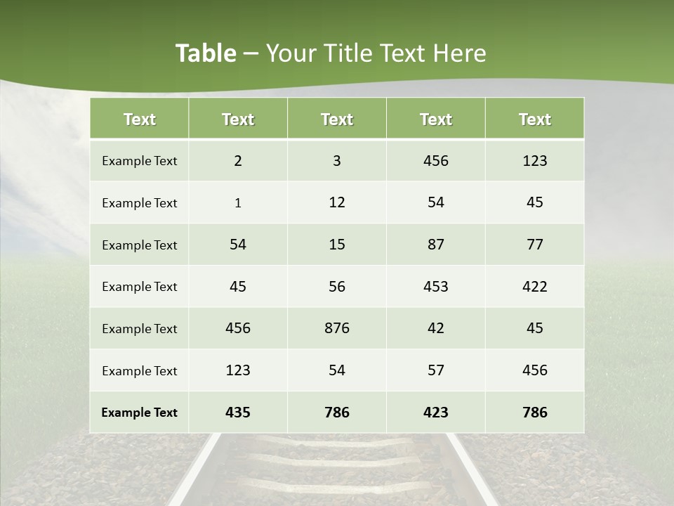 Path Sunset Transport PowerPoint Template