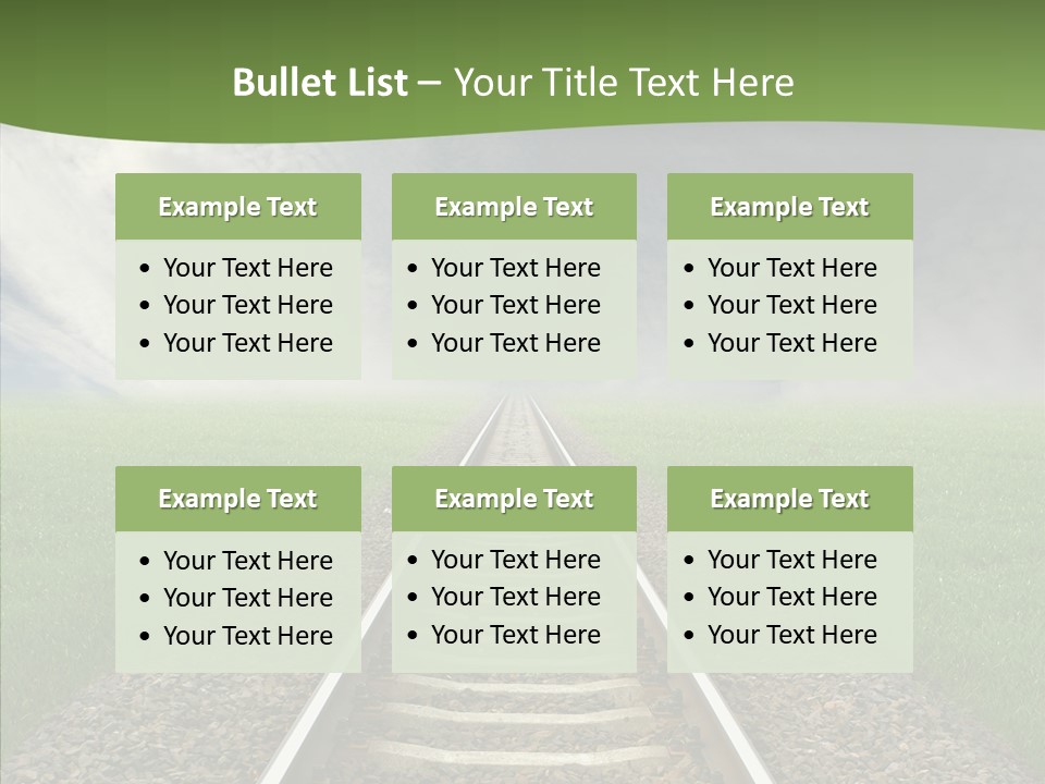 Path Sunset Transport PowerPoint Template