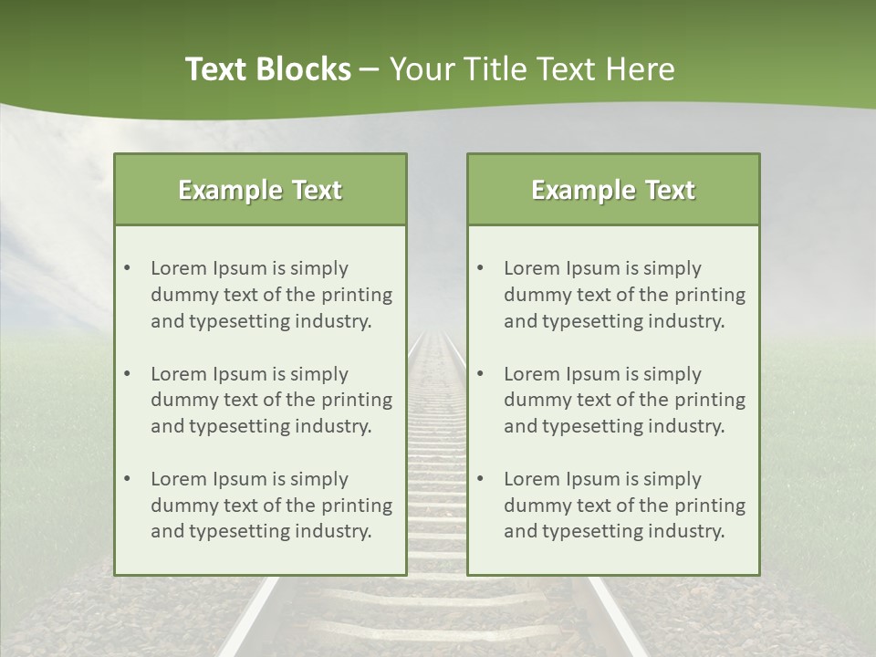 Path Sunset Transport PowerPoint Template