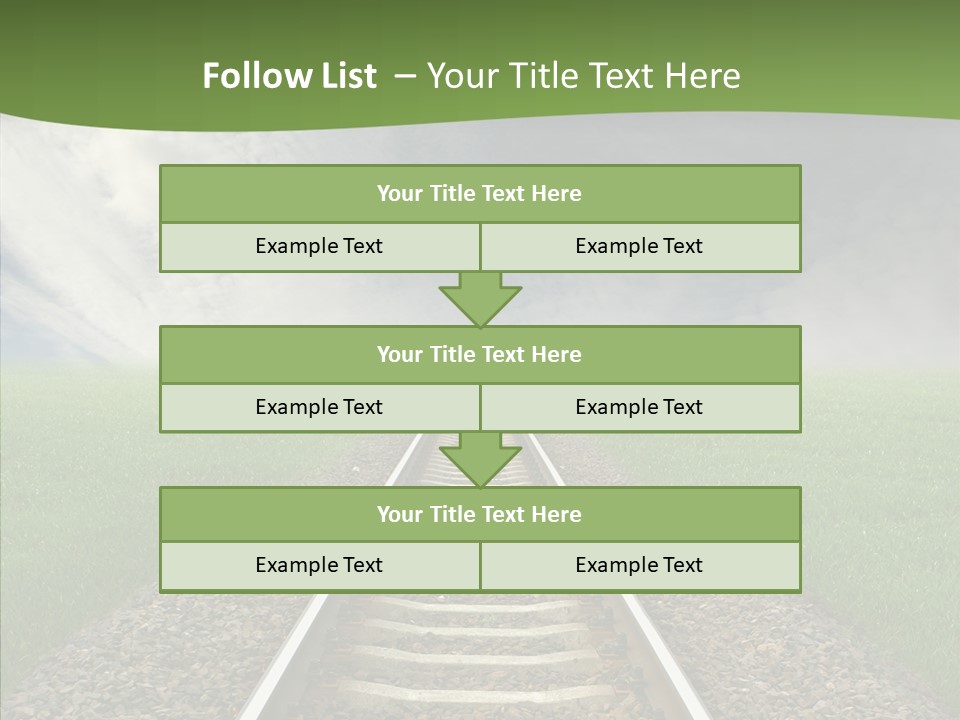Path Sunset Transport PowerPoint Template