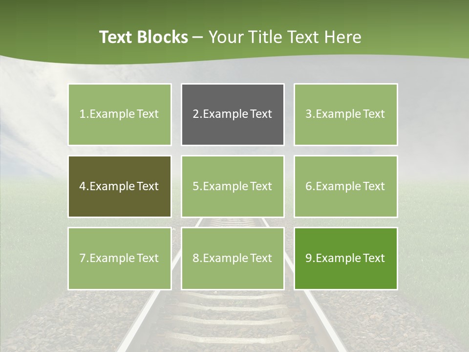 Path Sunset Transport PowerPoint Template