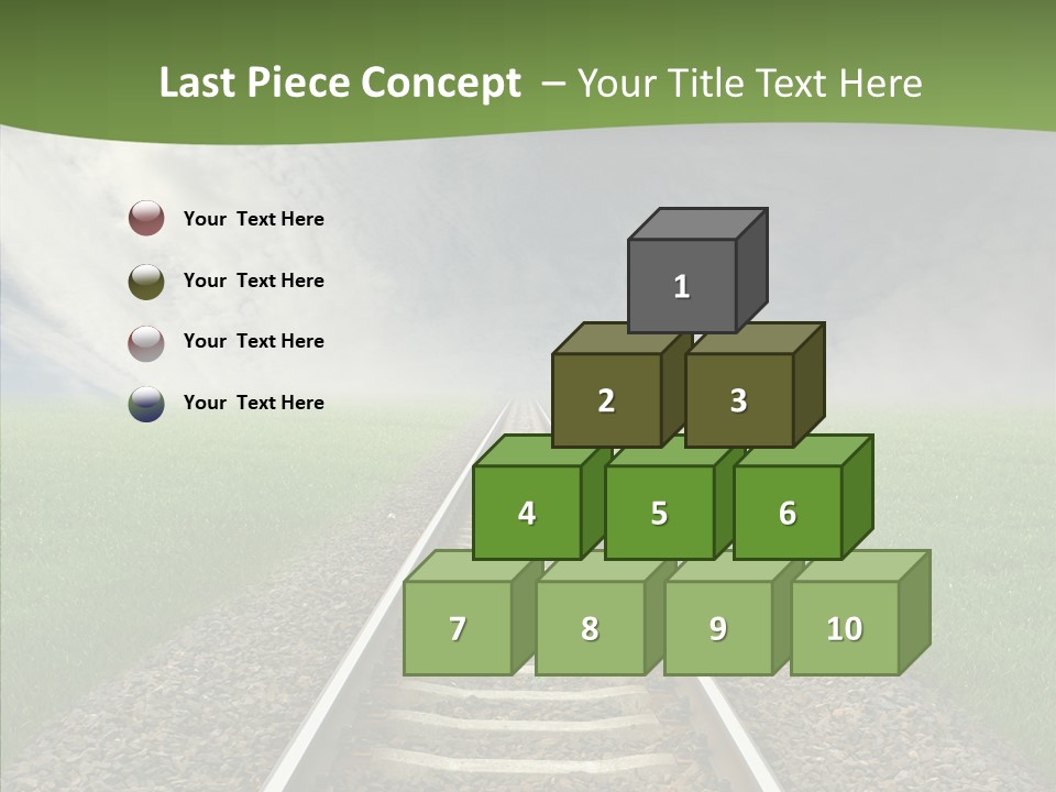 Path Sunset Transport PowerPoint Template