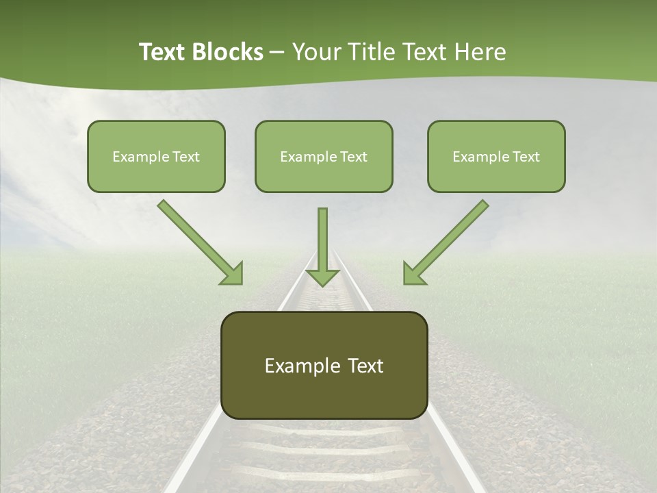 Path Sunset Transport PowerPoint Template