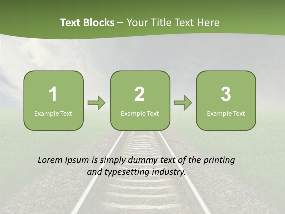 Path Sunset Transport PowerPoint Template