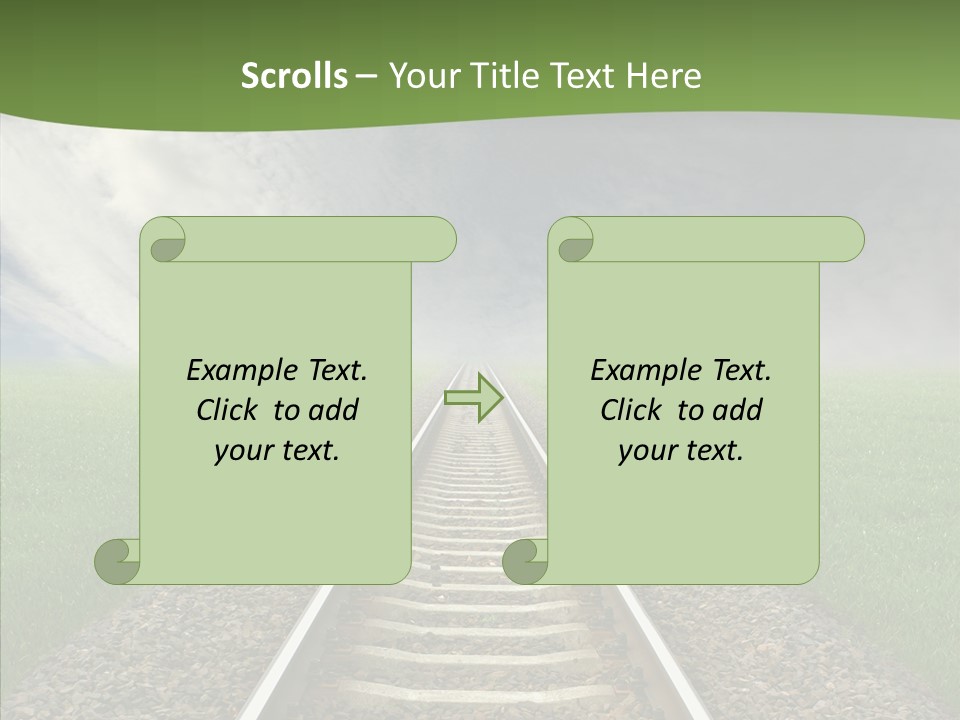 Path Sunset Transport PowerPoint Template