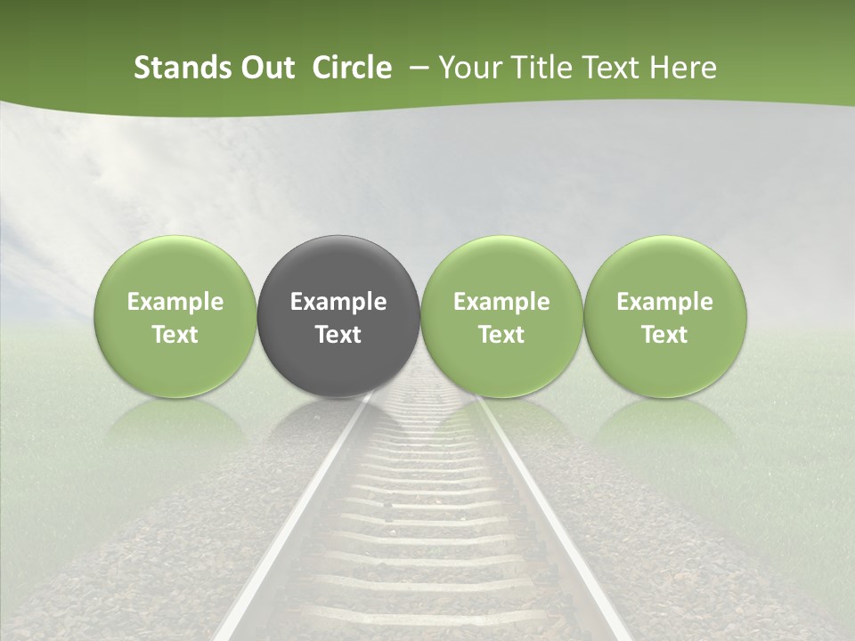 Path Sunset Transport PowerPoint Template