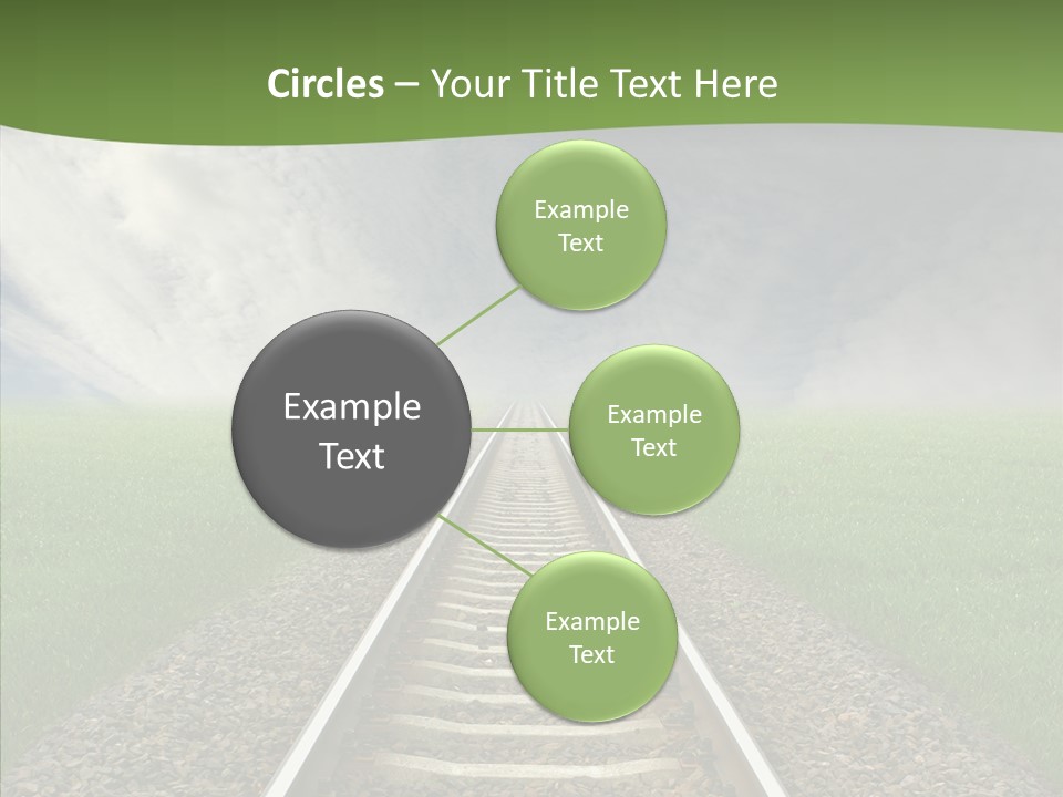 Path Sunset Transport PowerPoint Template