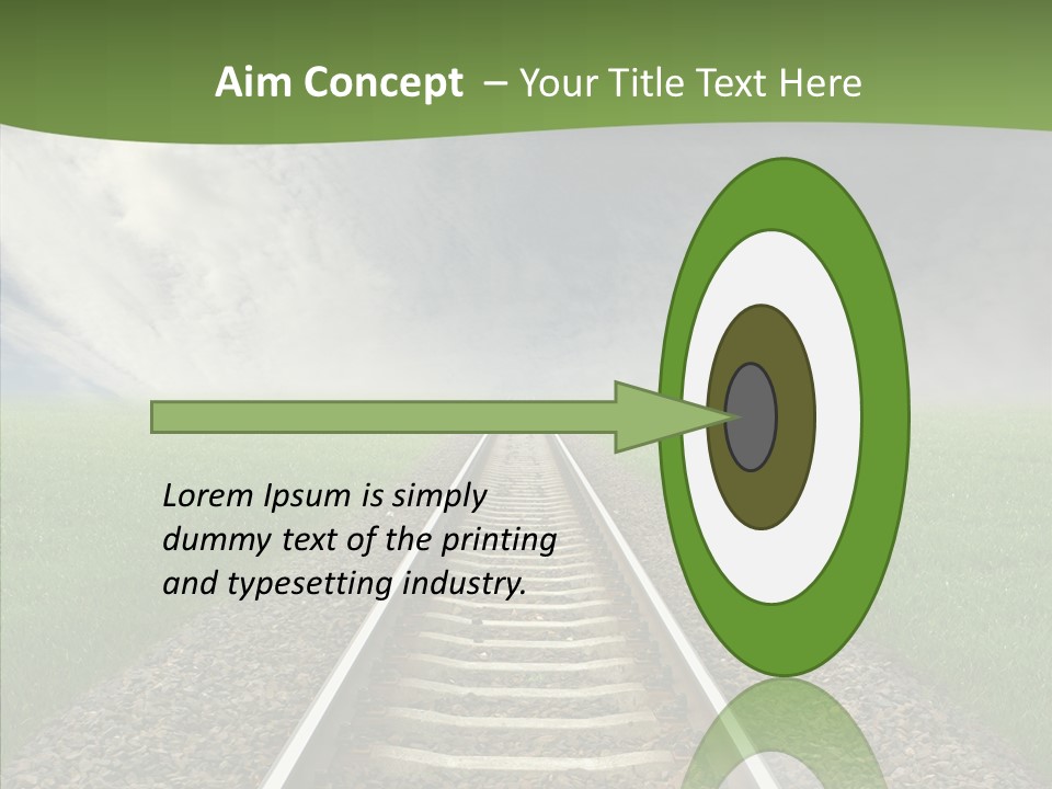 Path Sunset Transport PowerPoint Template