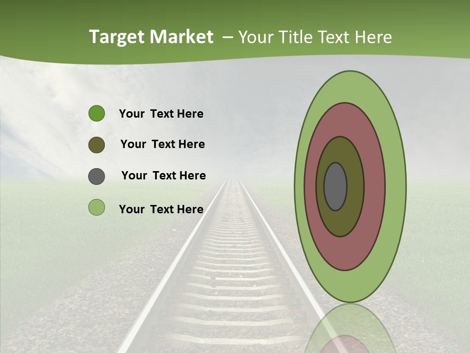 Path Sunset Transport PowerPoint Template