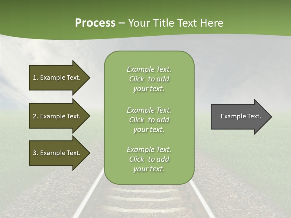 Path Sunset Transport PowerPoint Template