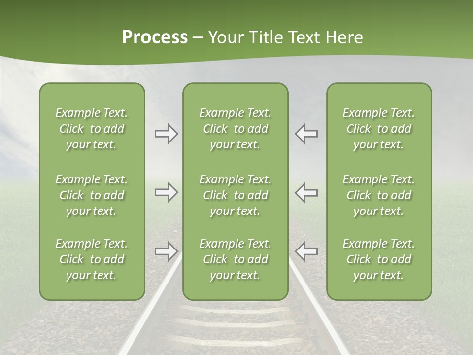 Path Sunset Transport PowerPoint Template