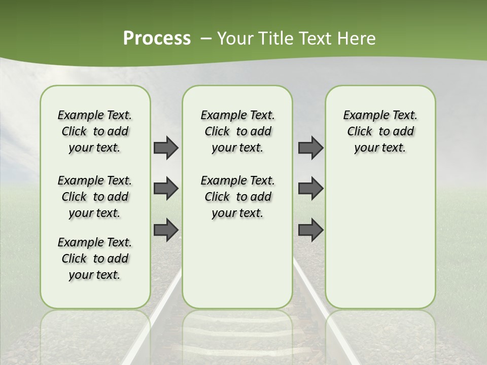 Path Sunset Transport PowerPoint Template