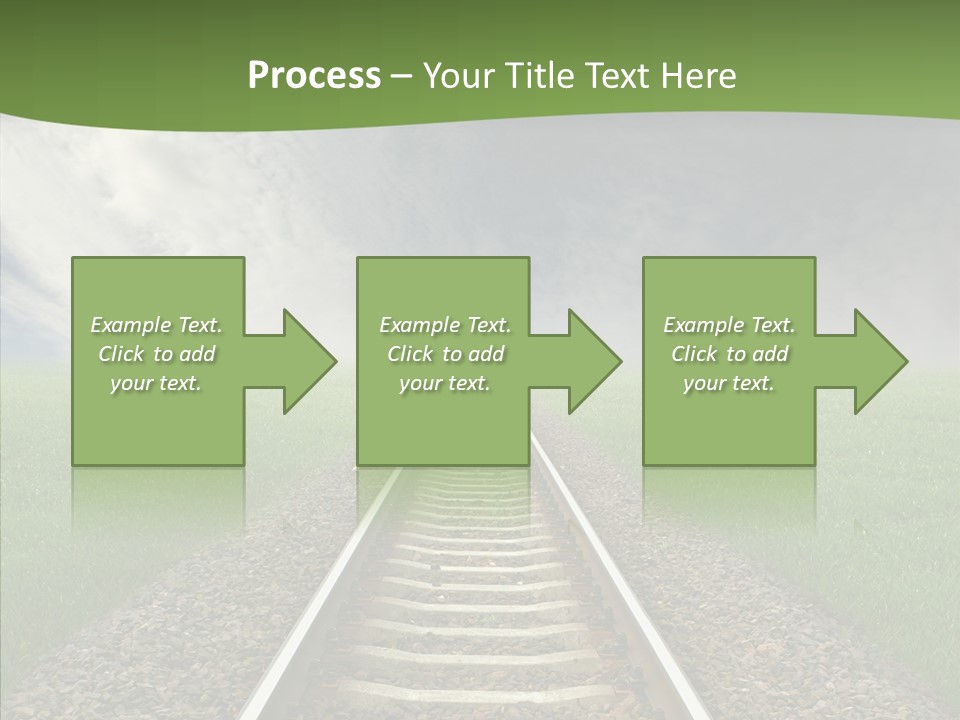 Path Sunset Transport PowerPoint Template