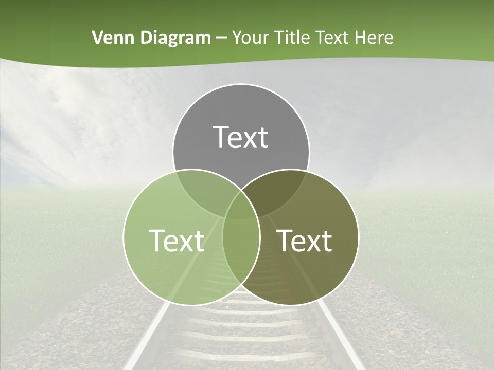 Path Sunset Transport PowerPoint Template