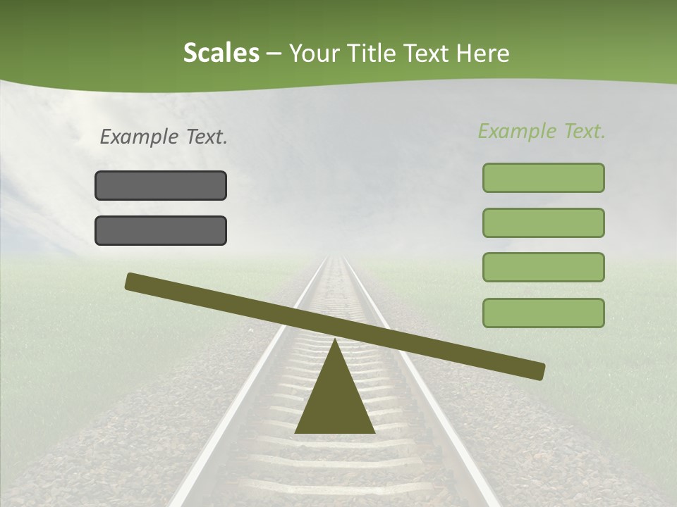 Path Sunset Transport PowerPoint Template
