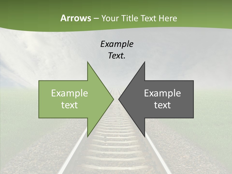 Path Sunset Transport PowerPoint Template